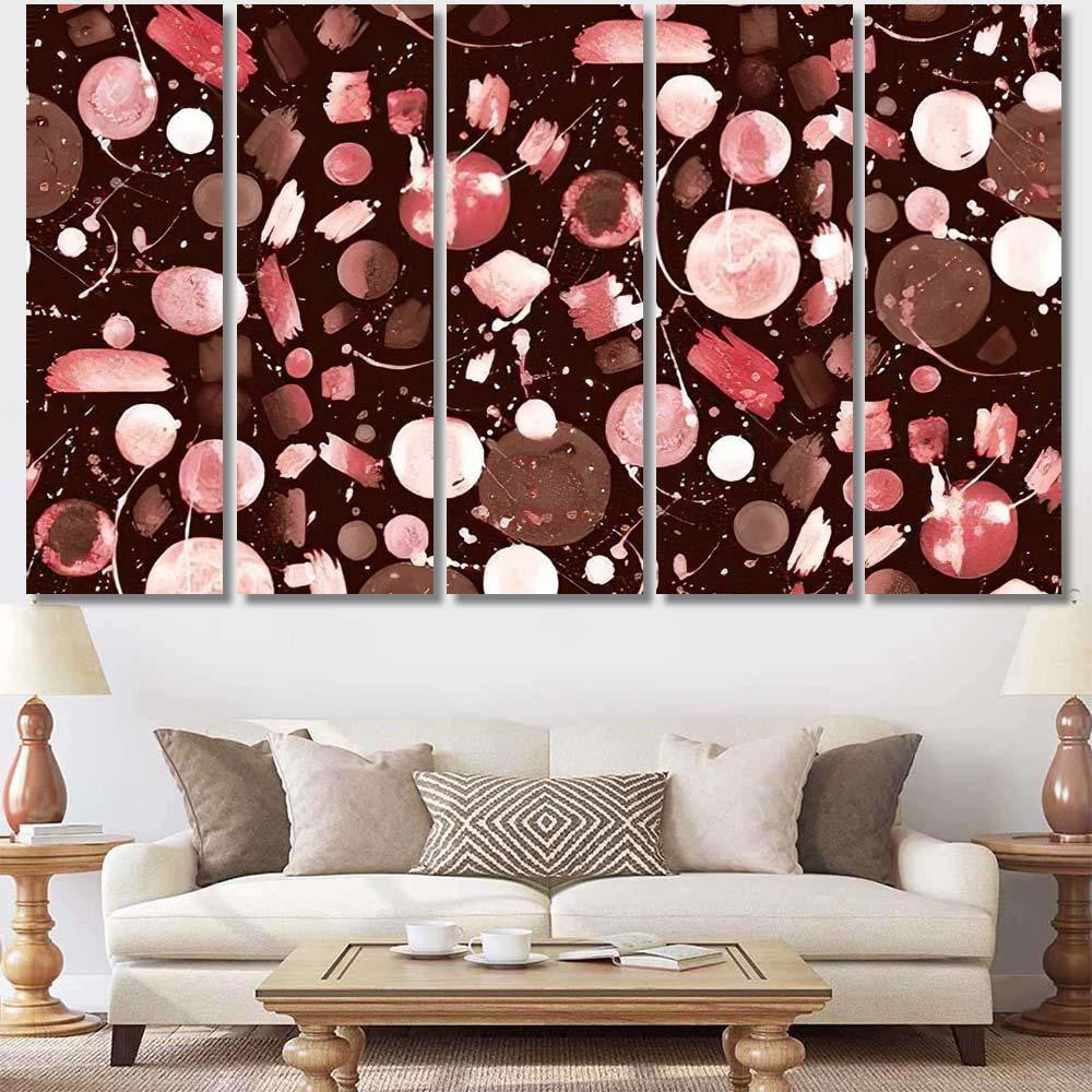 Hand Abstract Watercolor Galaxy Planets 1 Galaxy Sky and Space Multi Piece Panel Canvas Home Decor Housewarming Gift Ideas Poster Canvas Gallery Prints