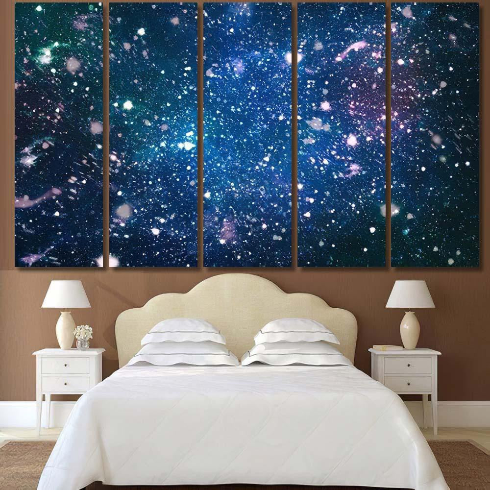 High Definition Star Field Background Starry 3 1 Galaxy Sky and Space Multi Piece Panel Canvas Home Decor Housewarming Gift Ideas Poster Canvas Gallery Prints