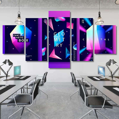 Set Abstract Trendy Cosmic Posters Crystal 1 Galaxy Sky and Space Multi Piece Panel Canvas Home Decor Housewarming Gift Ideas Poster Canvas Gallery Prints