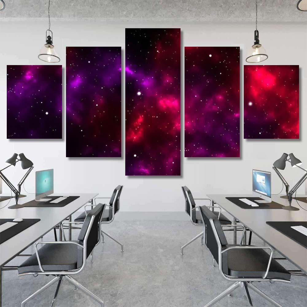 Space Galaxy Background Shining Stars Nebul A3 Galaxy Sky and Space Multi Piece Panel Canvas Home Decor Housewarming Gift Ideas Poster Canvas Gallery Prints