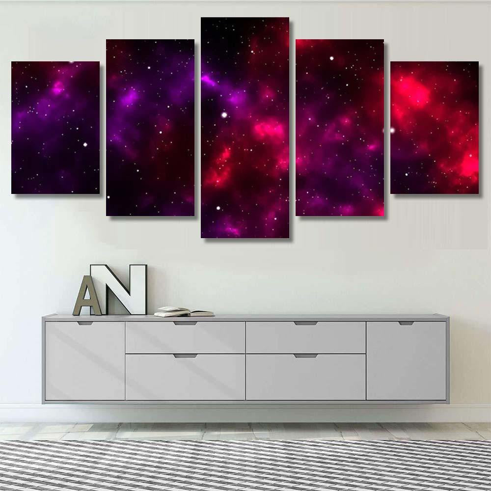 Space Galaxy Background Shining Stars Nebul A3 Galaxy Sky and Space Multi Piece Panel Canvas Home Decor Housewarming Gift Ideas Poster Canvas Gallery Prints