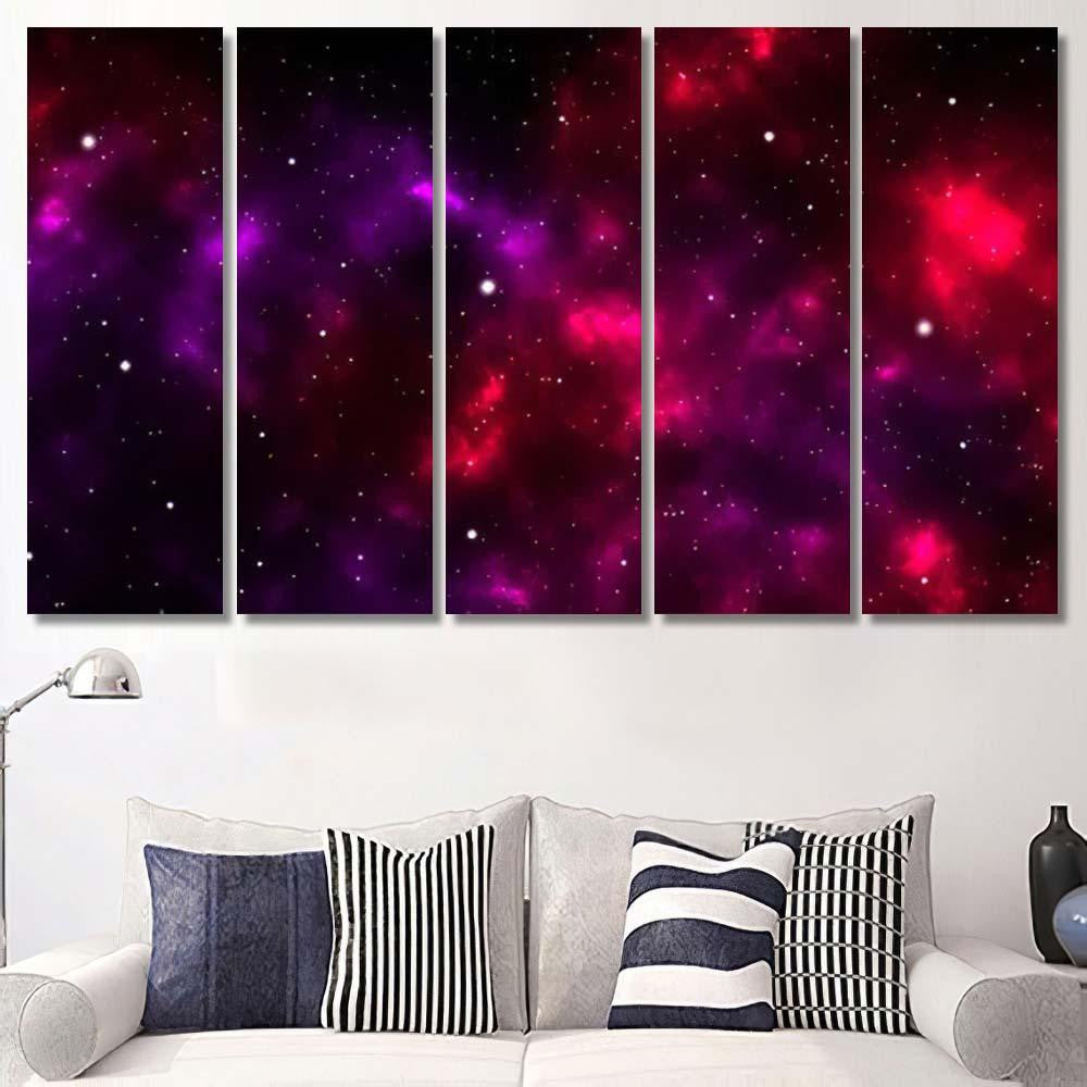 Space Galaxy Background Shining Stars Nebul A3 Galaxy Sky and Space Multi Piece Panel Canvas Home Decor Housewarming Gift Ideas Poster Canvas Gallery Prints