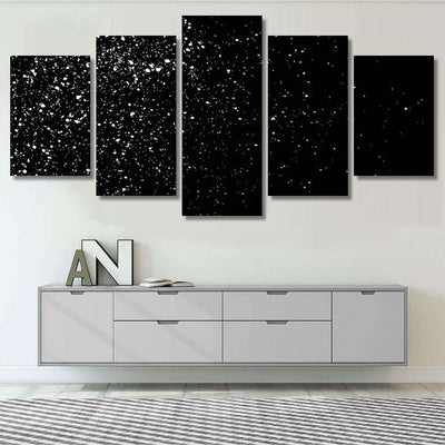 Grainy Abstract Texture On Black Background 1 Galaxy Sky and Space Multi Piece Panel Canvas Home Decor Housewarming Gift Ideas Poster Canvas Gallery Prints