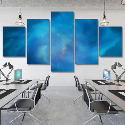 Light Blue Vector Pattern Night Sky Galaxy Sky and Space Multi Piece Panel Canvas Home Decor Housewarming Gift Ideas Poster Canvas Gallery Prints