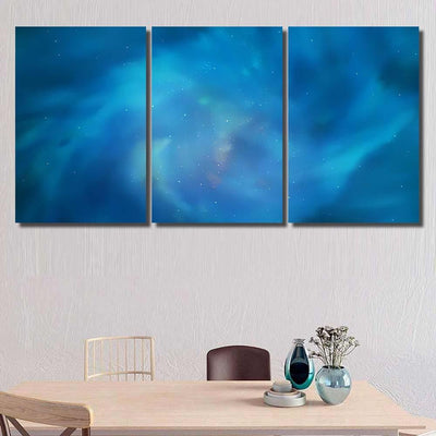 Light Blue Vector Pattern Night Sky Galaxy Sky and Space Multi Piece Panel Canvas Home Decor Housewarming Gift Ideas Poster Canvas Gallery Prints