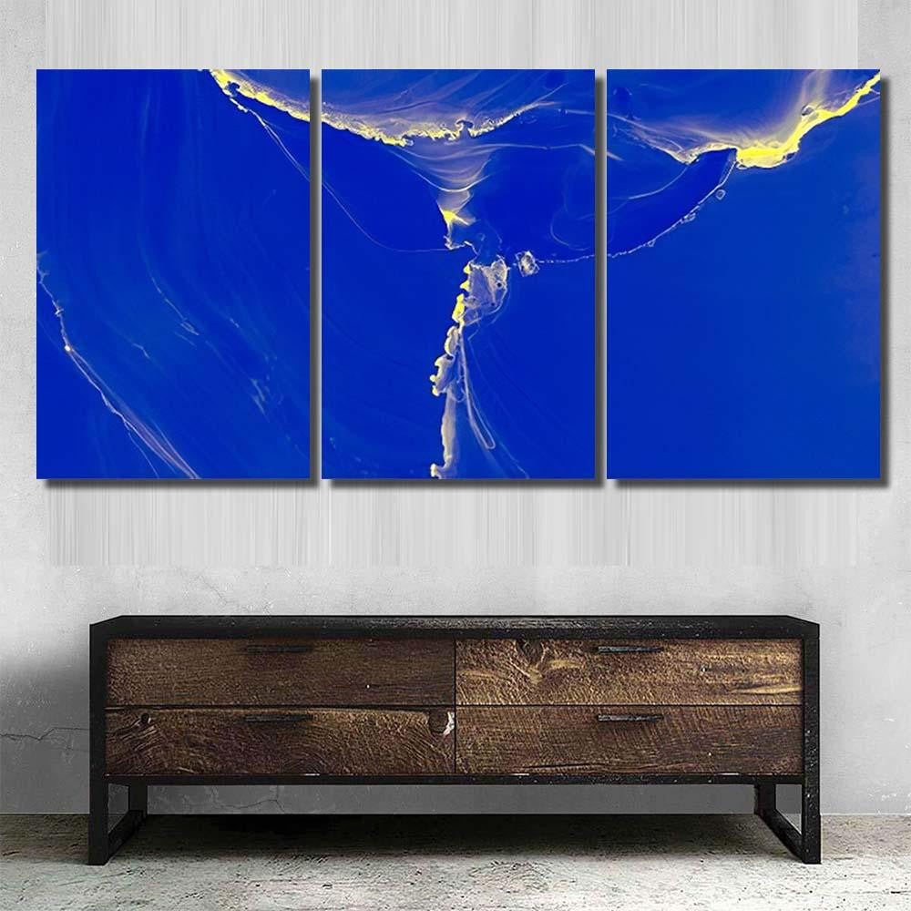 Mystic Ink Fluid Multicolor Cover Futuristic Galaxy Sky and Space Multi Piece Panel Canvas Home Decor Housewarming Gift Ideas Poster Canvas Gallery Prints