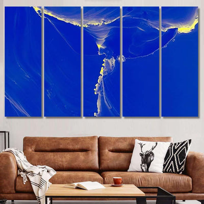 Mystic Ink Fluid Multicolor Cover Futuristic Galaxy Sky and Space Multi Piece Panel Canvas Home Decor Housewarming Gift Ideas Poster Canvas Gallery Prints