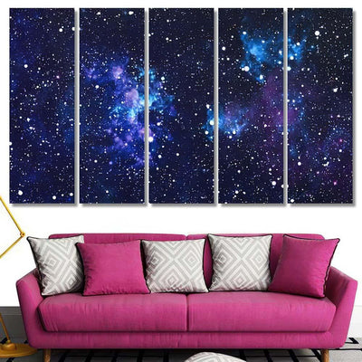 Starry Outer Space Background Texture 1 1 Galaxy Sky and Space Multi Piece Panel Canvas Home Decor Housewarming Gift Ideas Poster Canvas Gallery Prints