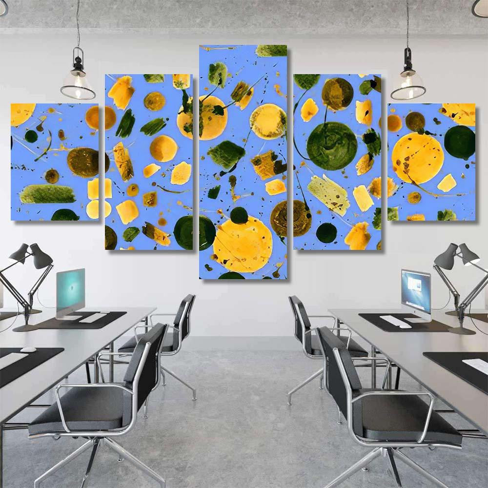 Hand Abstract Watercolor Galaxy Planets 13 Galaxy Sky and Space Multi Piece Panel Canvas Home Decor Housewarming Gift Ideas Poster Canvas Gallery Prints