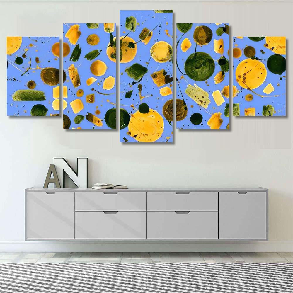 Hand Abstract Watercolor Galaxy Planets 13 Galaxy Sky and Space Multi Piece Panel Canvas Home Decor Housewarming Gift Ideas Poster Canvas Gallery Prints