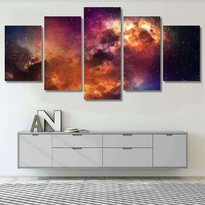 Night Sky Stars Nebul A1 Galaxy Sky and Space Multi Piece Panel Canvas Home Decor Housewarming Gift Ideas Poster Canvas Gallery Prints
