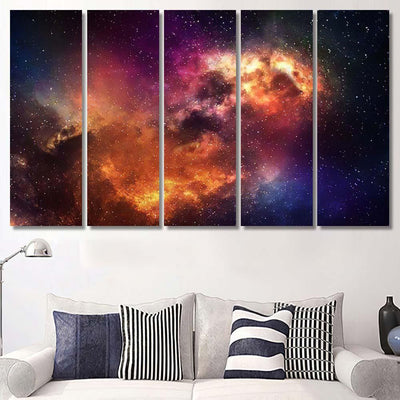 Night Sky Stars Nebul A1 Galaxy Sky and Space Multi Piece Panel Canvas Home Decor Housewarming Gift Ideas Poster Canvas Gallery Prints