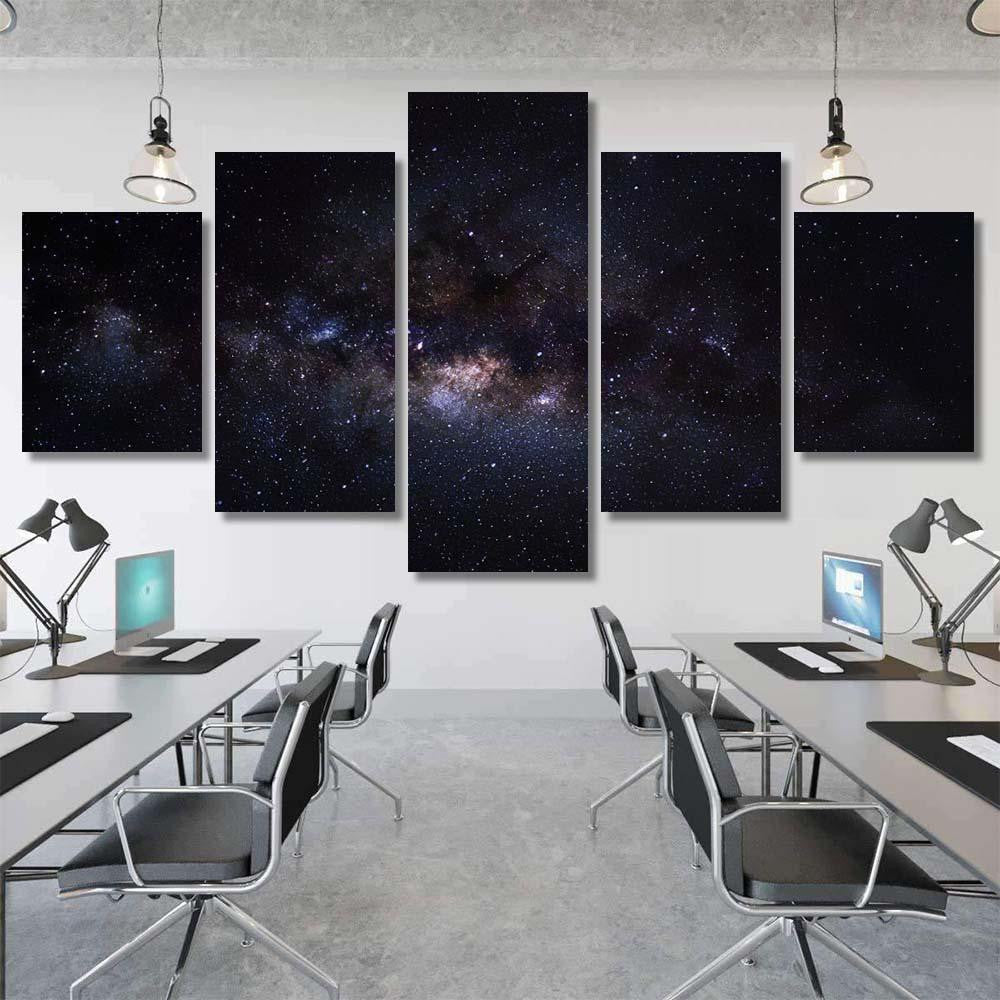 Milky Way Galaxy Stars Space Dust 3 1 Galaxy Sky and Space Multi Piece Panel Canvas Home Decor Housewarming Gift Ideas Poster Canvas Gallery Prints