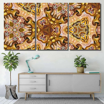 Psychedelic Ornament Surrealism Bright Neon Shape Galaxy Sky and Space Multi Piece Panel Canvas Home Decor Housewarming Gift Ideas Poster Canvas Gallery Prints