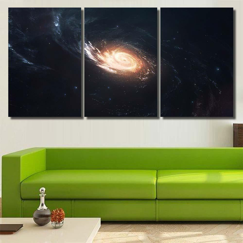 Milky Way Galaxy Cluster Stars Deep Galaxy Sky and Space Multi Piece Panel Canvas Home Decor Housewarming Gift Ideas Poster Canvas Gallery Prints