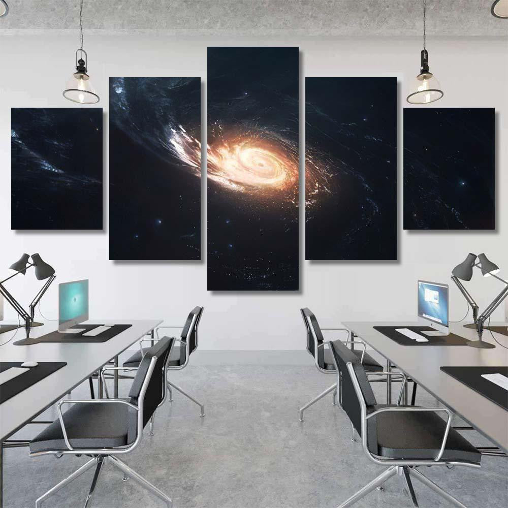 Milky Way Galaxy Cluster Stars Deep Galaxy Sky and Space Multi Piece Panel Canvas Home Decor Housewarming Gift Ideas Poster Canvas Gallery Prints