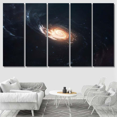 Milky Way Galaxy Cluster Stars Deep Galaxy Sky and Space Multi Piece Panel Canvas Home Decor Housewarming Gift Ideas Poster Canvas Gallery Prints