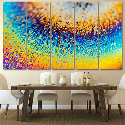 Psychedelic Abstract Planet Soap Bubble Light Galaxy Sky and Space Multi Piece Panel Canvas Home Decor Housewarming Gift Ideas Poster Canvas Gallery Prints