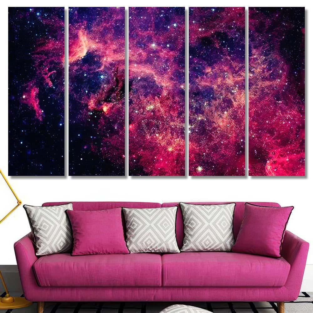 Nebula Deep Space Elements This Image Galaxy Sky and Space Multi Piece Panel Canvas Home Decor Housewarming Gift Ideas Poster Canvas Gallery Prints