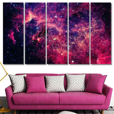 Nebula Deep Space Elements This Image Galaxy Sky and Space Multi Piece Panel Canvas Home Decor Housewarming Gift Ideas Poster Canvas Gallery Prints
