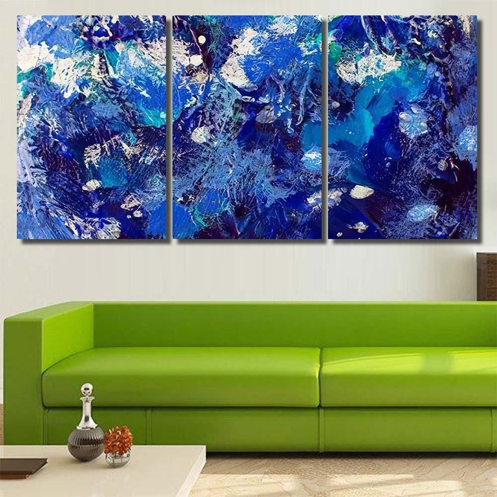Oil Abstract Blue Planet Earth Galaxy Sky and Space Multi Piece Panel Canvas Home Decor Housewarming Gift Ideas Poster Canvas Gallery Prints