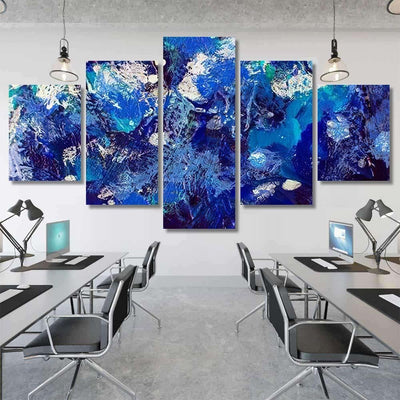 Oil Abstract Blue Planet Earth Galaxy Sky and Space Multi Piece Panel Canvas Home Decor Housewarming Gift Ideas Poster Canvas Gallery Prints
