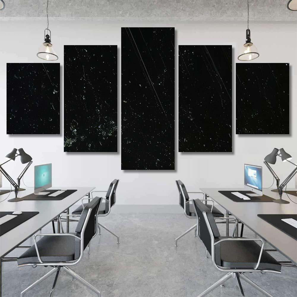 Noise Black Background Overlay Abstract Film 1 Galaxy Sky and Space Multi Piece Panel Canvas Home Decor Housewarming Gift Ideas Poster Canvas Gallery Prints