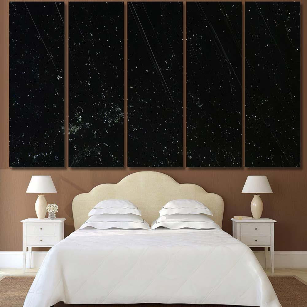 Noise Black Background Overlay Abstract Film 1 Galaxy Sky and Space Multi Piece Panel Canvas Home Decor Housewarming Gift Ideas Poster Canvas Gallery Prints