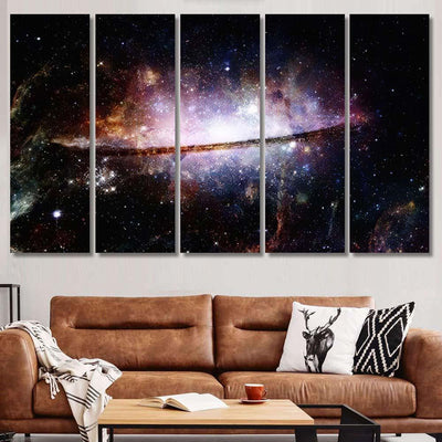 Nebula Galaxies Deep Space Elements This 1 1 Galaxy Sky and Space Multi Piece Panel Canvas Home Decor Housewarming Gift Ideas Poster Canvas Gallery Prints