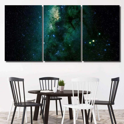 Stars Galaxy Outer Space Sky Night 4  1 Galaxy Sky and Space Multi Piece Panel Canvas Home Decor Housewarming Gift Ideas Poster Canvas Gallery Prints
