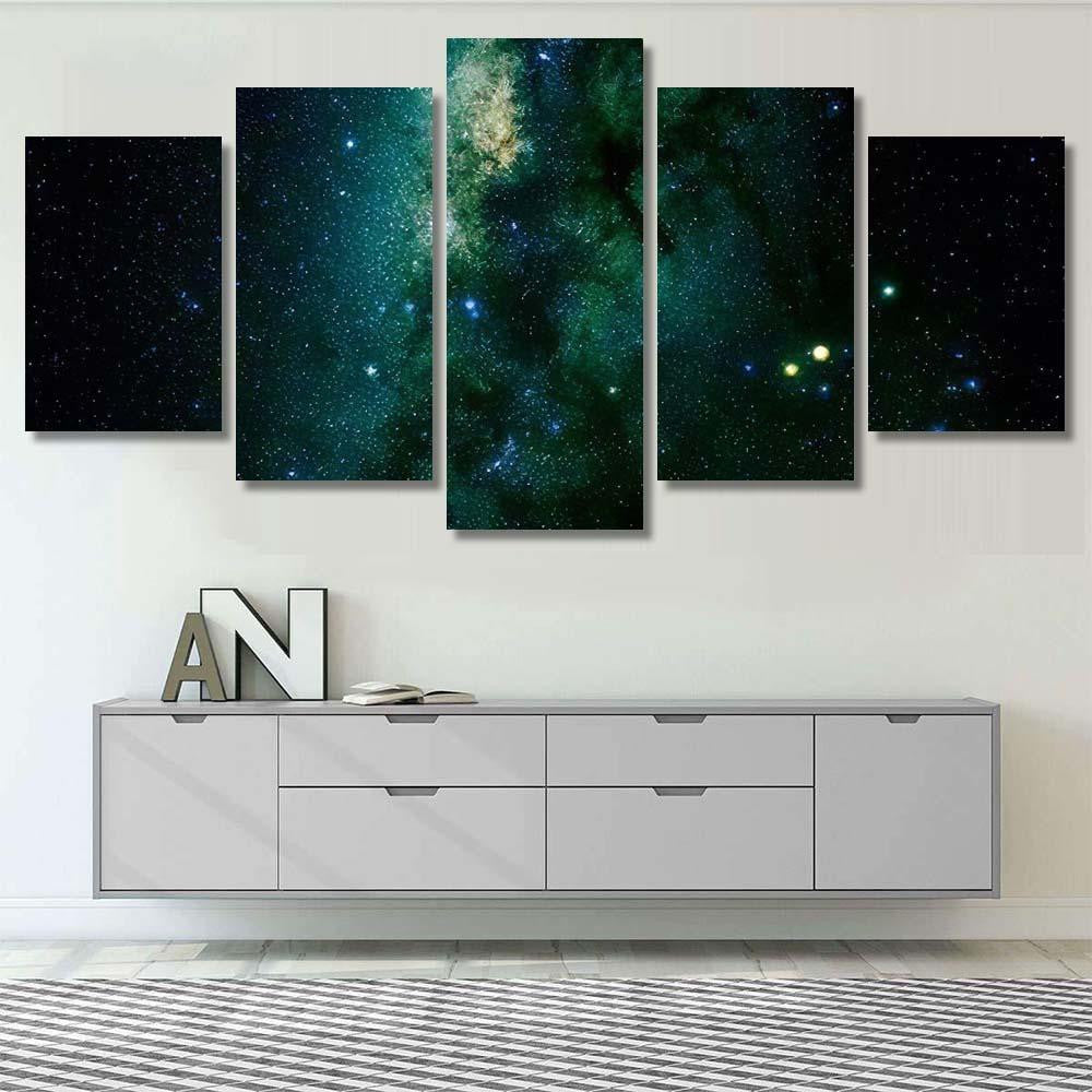 Stars Galaxy Outer Space Sky Night 4  1 Galaxy Sky and Space Multi Piece Panel Canvas Home Decor Housewarming Gift Ideas Poster Canvas Gallery Prints