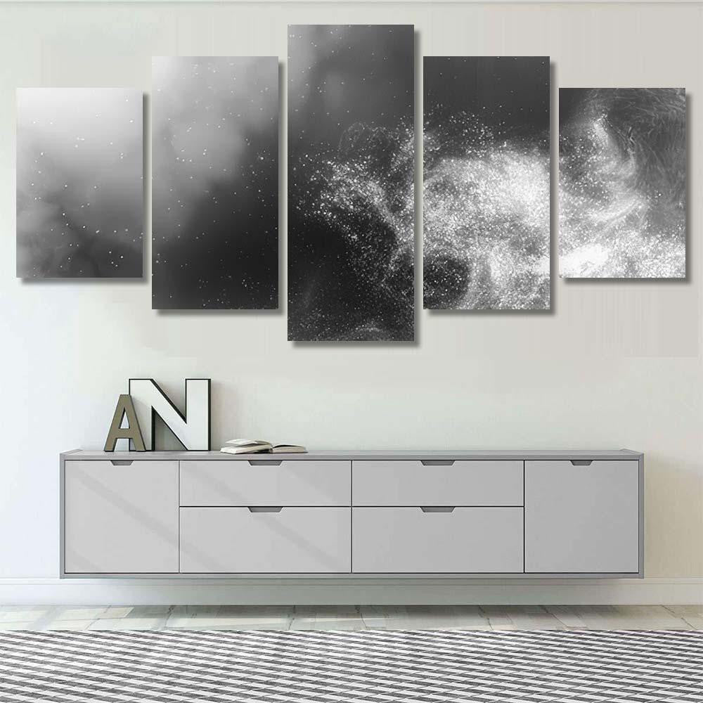 Smooth Slow Motion Space Through Stars Galaxy Sky and Space Multi Piece Panel Canvas Home Decor Housewarming Gift Ideas Poster Canvas Gallery Prints