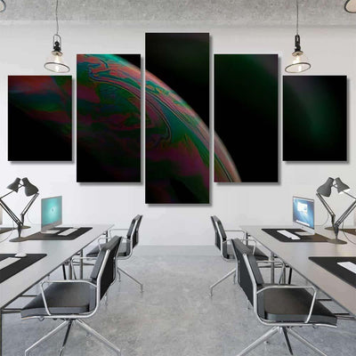 Psychedelic Abstract Planet Soap Bubble Light 14 Galaxy Sky and Space Multi Piece Panel Canvas Home Decor Housewarming Gift Ideas Poster Canvas Gallery Prints