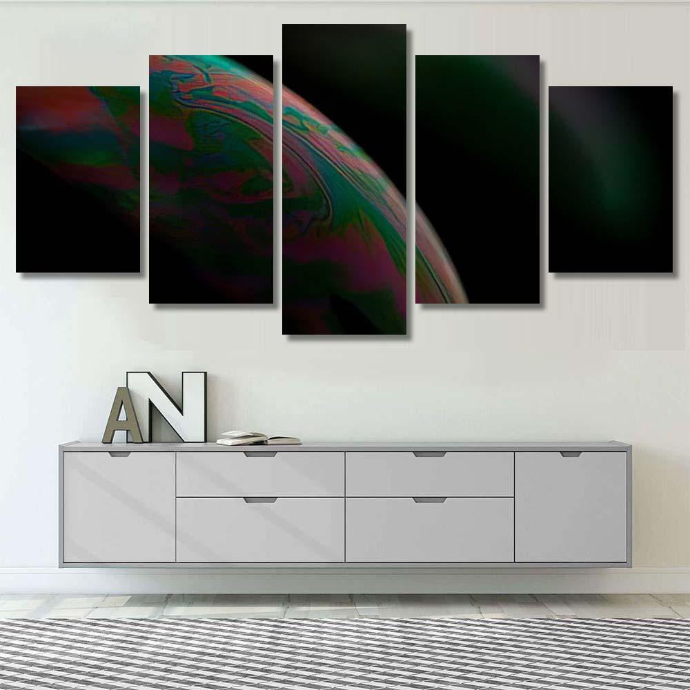 Psychedelic Abstract Planet Soap Bubble Light 14 Galaxy Sky and Space Multi Piece Panel Canvas Home Decor Housewarming Gift Ideas Poster Canvas Gallery Prints