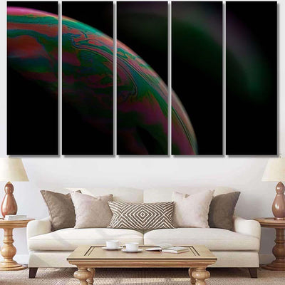 Psychedelic Abstract Planet Soap Bubble Light 14 Galaxy Sky and Space Multi Piece Panel Canvas Home Decor Housewarming Gift Ideas Poster Canvas Gallery Prints