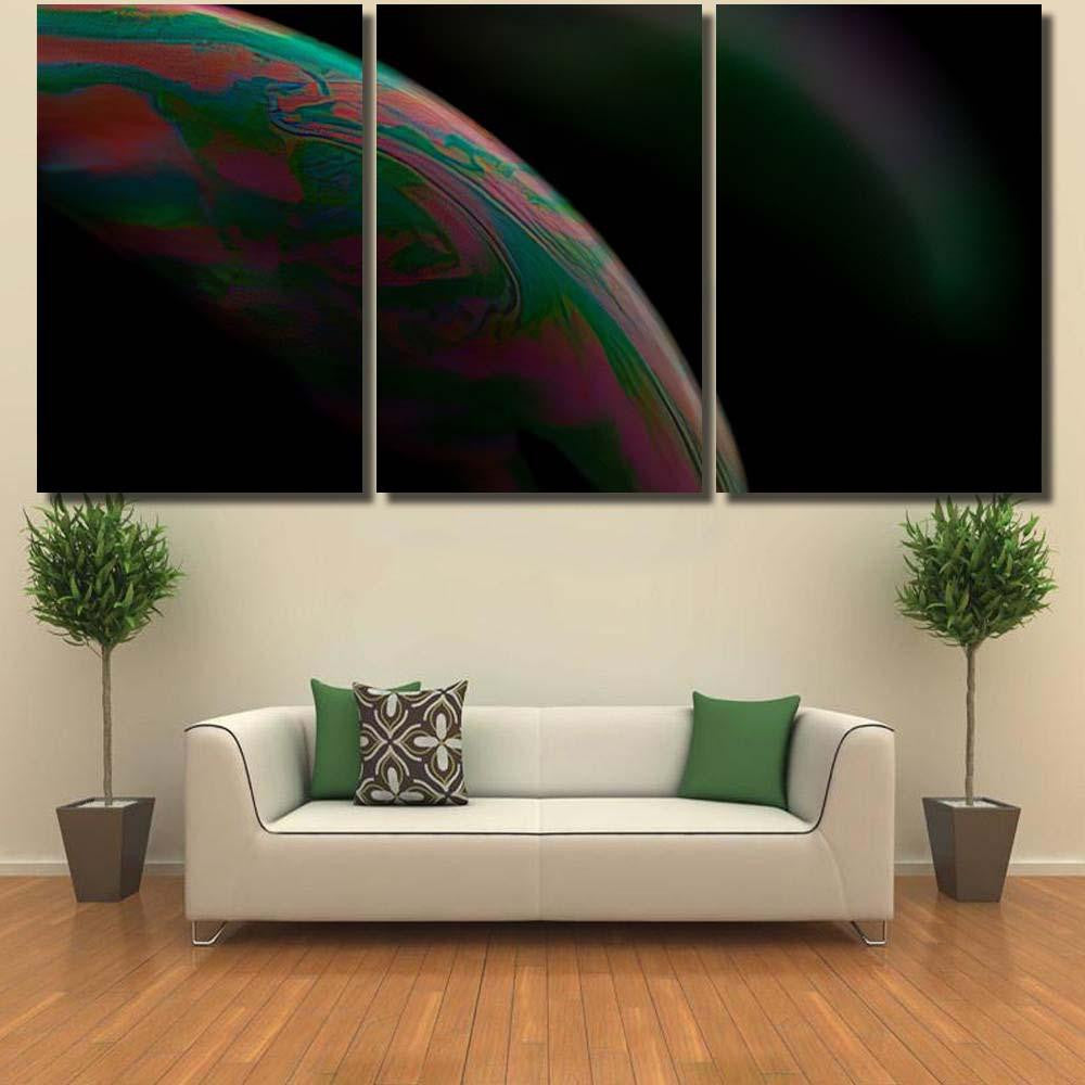 Psychedelic Abstract Planet Soap Bubble Light 14 Galaxy Sky and Space Multi Piece Panel Canvas Home Decor Housewarming Gift Ideas Poster Canvas Gallery Prints