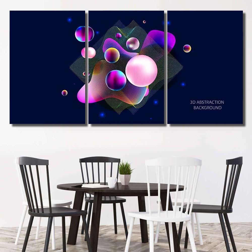 Multicolored Space Galaxy Glow Fantasy Magic Galaxy Sky and Space Multi Piece Panel Canvas Home Decor Housewarming Gift Ideas Poster Canvas Gallery Prints