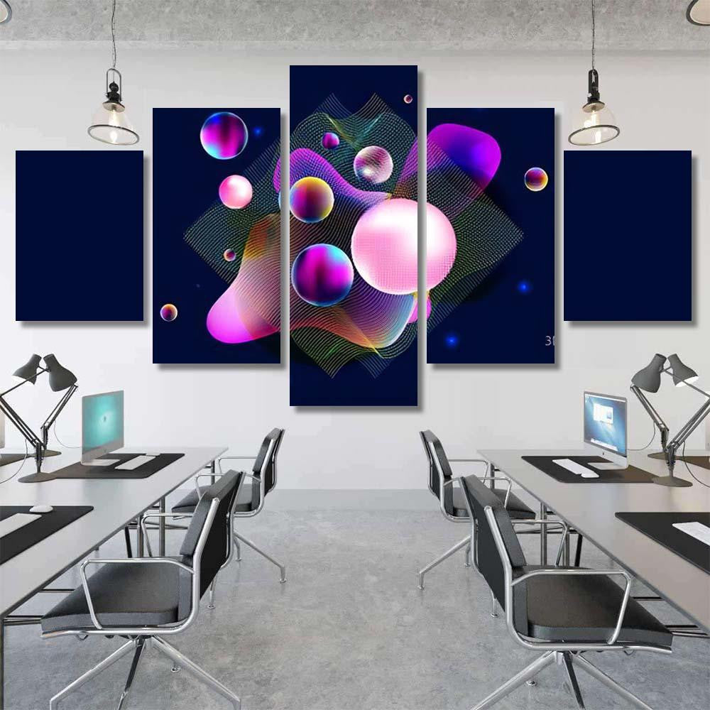 Multicolored Space Galaxy Glow Fantasy Magic Galaxy Sky and Space Multi Piece Panel Canvas Home Decor Housewarming Gift Ideas Poster Canvas Gallery Prints