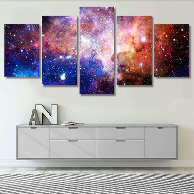 Nebula Galaxies Deep Space Elements This 2  1 Galaxy Sky and Space Multi Piece Panel Canvas Home Decor Housewarming Gift Ideas Poster Canvas Gallery Prints