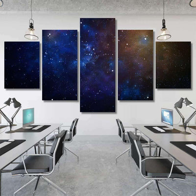 New Large Panoramic Looking Into Deep 1 Galaxy Sky and Space Multi Piece Panel Canvas Home Decor Housewarming Gift Ideas Poster Canvas Gallery Prints
