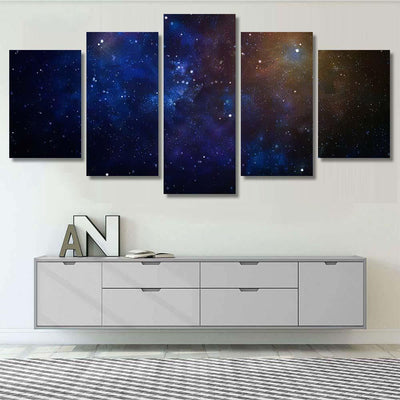New Large Panoramic Looking Into Deep 1 Galaxy Sky and Space Multi Piece Panel Canvas Home Decor Housewarming Gift Ideas Poster Canvas Gallery Prints