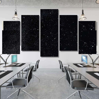 Powder Explosion On Black Background Abstract 1 Galaxy Sky and Space Multi Piece Panel Canvas Home Decor Housewarming Gift Ideas Poster Canvas Gallery Prints