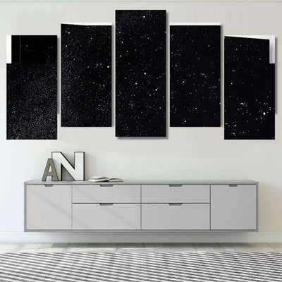 Powder Explosion On Black Background Abstract 1 Galaxy Sky and Space Multi Piece Panel Canvas Home Decor Housewarming Gift Ideas Poster Canvas Gallery Prints