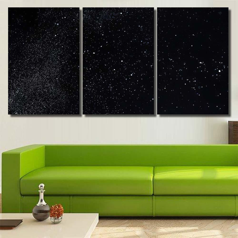 Powder Explosion On Black Background Abstract 1 Galaxy Sky and Space Multi Piece Panel Canvas Home Decor Housewarming Gift Ideas Poster Canvas Gallery Prints
