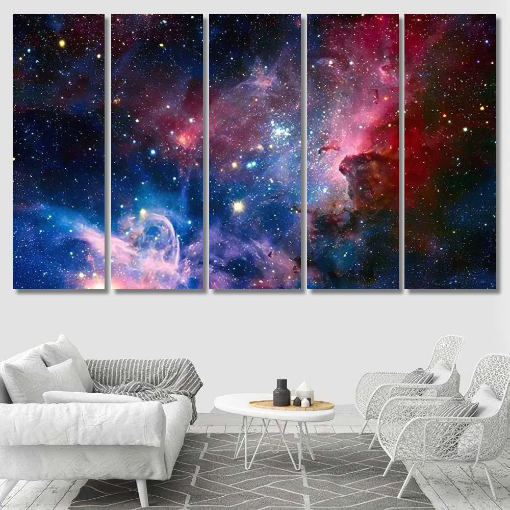 Image Carina Nebula Infrared Light Elements 1 Galaxy Sky and Space Multi Piece Panel Canvas Home Decor Housewarming Gift Ideas Poster Canvas Gallery Prints