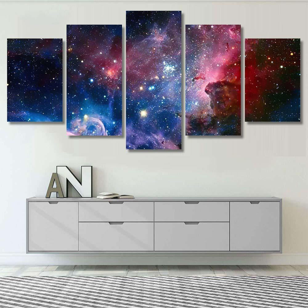 Image Carina Nebula Infrared Light Elements 1 Galaxy Sky and Space Multi Piece Panel Canvas Home Decor Housewarming Gift Ideas Poster Canvas Gallery Prints
