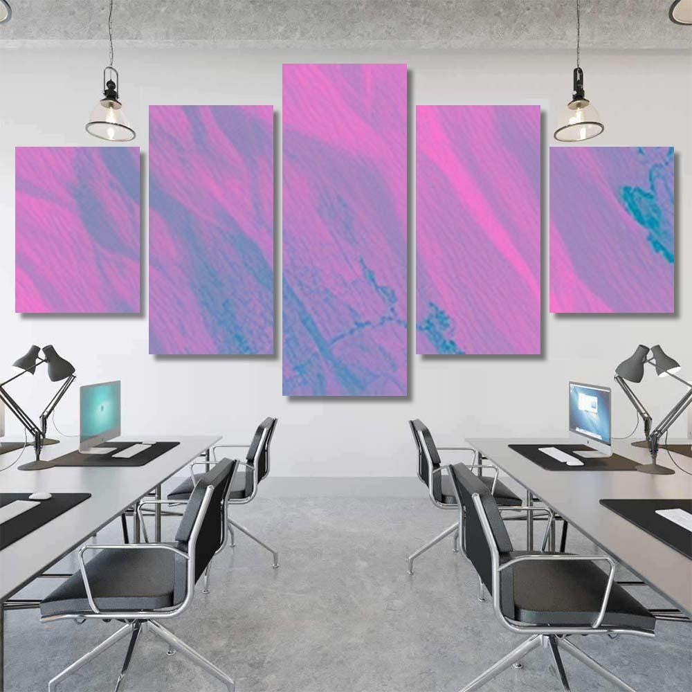 Ink Tie Dye Texture Pink Brush Galaxy Sky and Space Multi Piece Panel Canvas Home Decor Housewarming Gift Ideas Poster Canvas Gallery Prints