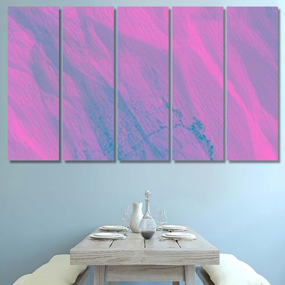 Ink Tie Dye Texture Pink Brush Galaxy Sky and Space Multi Piece Panel Canvas Home Decor Housewarming Gift Ideas Poster Canvas Gallery Prints