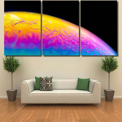 Psychedelic Abstract Planet Soap Bubble Light 28 Galaxy Sky and Space Multi Piece Panel Canvas Home Decor Housewarming Gift Ideas Poster Canvas Gallery Prints