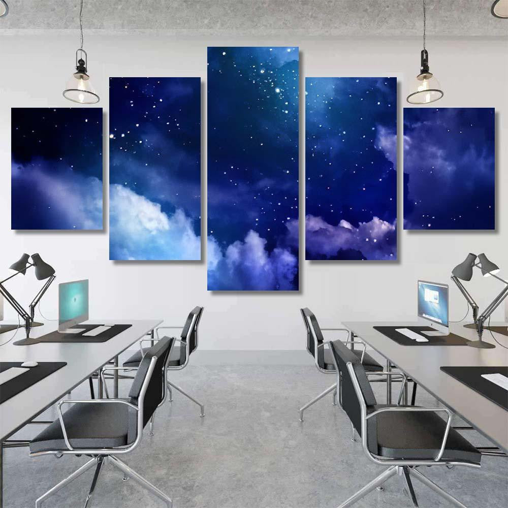 Stars Night Sky 3 1 Galaxy Sky and Space Multi Piece Panel Canvas Home Decor Housewarming Gift Ideas Poster Canvas Gallery Prints
